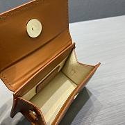 Jacquemus | Le chiquito mini leather bag in brown 12cm - 5