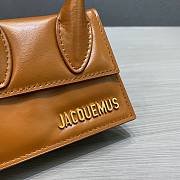 Jacquemus | Le chiquito mini leather bag in brown 12cm - 4