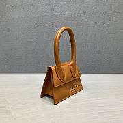Jacquemus | Le chiquito mini leather bag in brown 12cm - 3