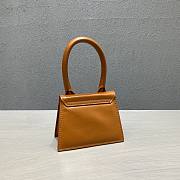 Jacquemus | Le chiquito mini leather bag in brown 12cm - 2