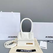Jacquemus Le Chiquito Mini Leather Bag In White 12cm - 1