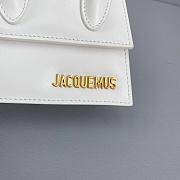 Jacquemus Le Chiquito Mini Leather Bag In White 12cm - 3