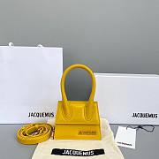 Jacquemus | Le chiquito mini leather bag in yellow 12cm - 1
