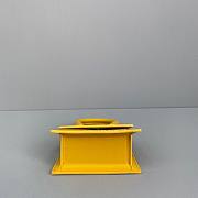 Jacquemus | Le chiquito mini leather bag in yellow 12cm - 6