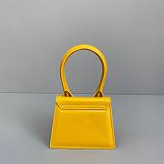 Jacquemus | Le chiquito mini leather bag in yellow 12cm - 5