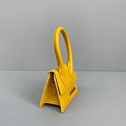 Jacquemus | Le chiquito mini leather bag in yellow 12cm - 4