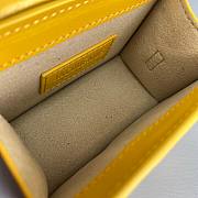 Jacquemus | Le chiquito mini leather bag in yellow 12cm - 3
