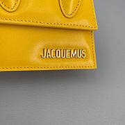 Jacquemus | Le chiquito mini leather bag in yellow 12cm - 2