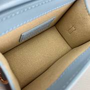 Jacquemus | Le chiquito mini leather bag in light blue 12cm - 3