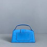 Jacquemus | Le grand bambino crossbody strap handbag in blue 18cm - 4