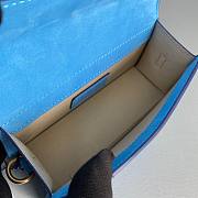 Jacquemus | Le grand bambino crossbody strap handbag in blue 18cm - 3