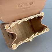 Jacquemus | Le Chiquito mini leather and wicker bag in beige 12cm - 3