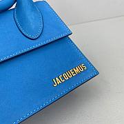 Jacquemus | Le Chiquito noeud small bag flexible handle in blue 18cm - 6