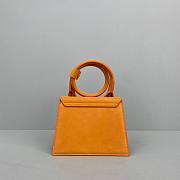Jacquemus | Le Chiquito noeud small bag flexible handle in orange size 18cm - 3