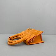 Jacquemus | Le Chiquito noeud small bag flexible handle in orange size 18cm - 4