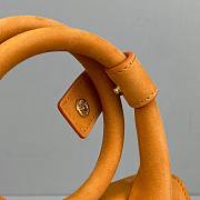 Jacquemus | Le Chiquito noeud small bag flexible handle in orange size 18cm - 5