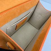 Jacquemus | Le Chiquito noeud small bag flexible handle in orange size 18cm - 6