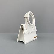 Jacquemus | Le Chiquito noeud small bag flexible handle in white size 18cm - 6