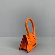 Jacquemus | Le chiquito mini leather bag in orange 12cm - 2