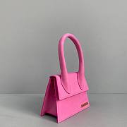 Jacquemus | Le chiquito moyen small leather bag in pink 18cm - 6