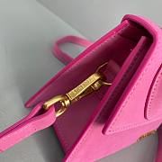 Jacquemus | Le chiquito moyen small leather bag in pink 18cm - 5