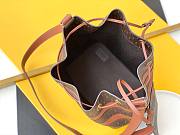 YSL Le Monogramme bucket bag in canvas and smooth leather 25cm - 6