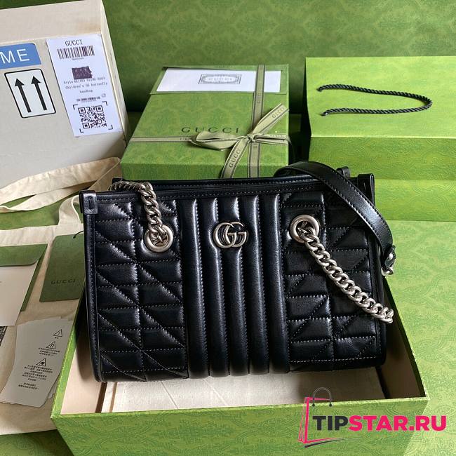 Gucci GG Marmont small tote bag in black 681483 26.5cm - 1