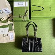 Gucci GG Marmont small tote bag in black 681483 26.5cm - 3
