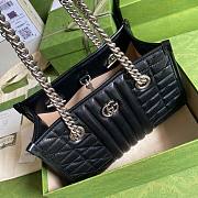 Gucci GG Marmont small tote bag in black 681483 26.5cm - 2