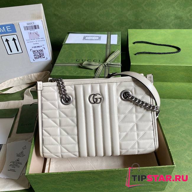 Gucci GG Marmont small tote bag in white 681483 26.5cm - 1