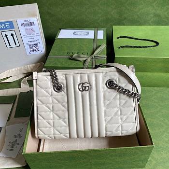 Gucci GG Marmont small tote bag in white 681483 26.5cm