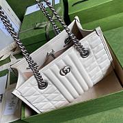 Gucci GG Marmont small tote bag in white 681483 26.5cm - 3