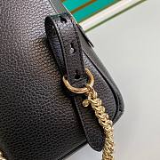 Gucci Soho leather chain backpack in black leather 431570 22.5cm - 6