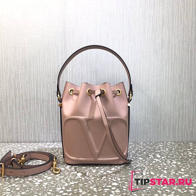 Valentino Bucket bag in pink 18cm - 1