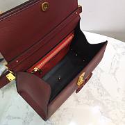 Valentino VSling grainy calfskin handbag in wine 30.5cm - 2