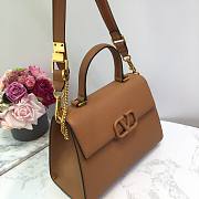 Valentino VSling grainy calfskin handbag in beige 30.5cm - 6