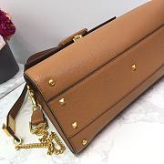 Valentino VSling grainy calfskin handbag in beige 30.5cm - 3