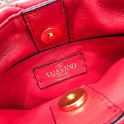 Valentino Roman stud the handle bag in red nappa 20cm - 5