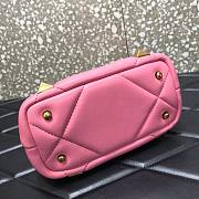 Valentino Roman stud the handle bag in pink nappa 20cm - 3