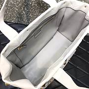 Valentino Roman stud the handle bag in white nappa 40cm - 4