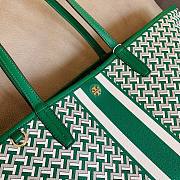 Tory Burch | T monogram tote bag in green 39cm - 3