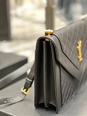 YSL Gaby satchel in quilted lambskin in black 26cm - 6