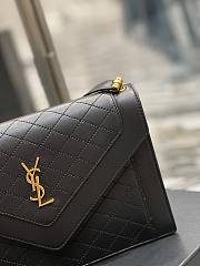 YSL Gaby satchel in quilted lambskin in black 26cm - 5