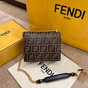 Fendi Kan U small brown leather mini-bag 19cm - 4