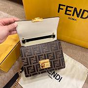 Fendi Kan U small brown leather mini-bag 19cm - 3
