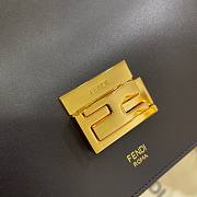 Fendi Kan U medium brown leather bag 25cm - 5