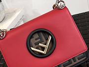 KAN I F small red leather mini-bag 19cm - 2
