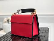 Fendi Kan I F red leather bag 25.5cm - 4