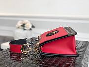 Fendi Kan I F red leather bag 25.5cm - 5