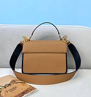 Fendi Kan I F brown leather bag 25.5cm - 6